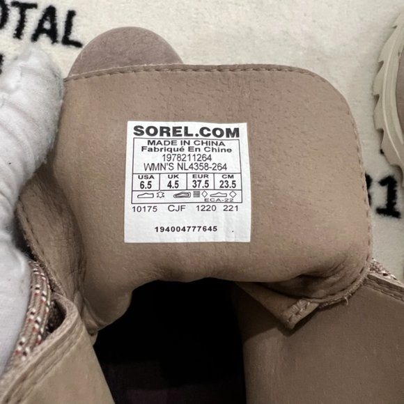 Sorel Waterproof Joan of Arctic™ Wedge III Lace Leather Heeled Boot - Picture 7 of 8